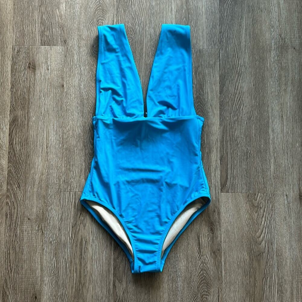 J.Crew V-Neck Deep Plunge One-Piece Swimsuit